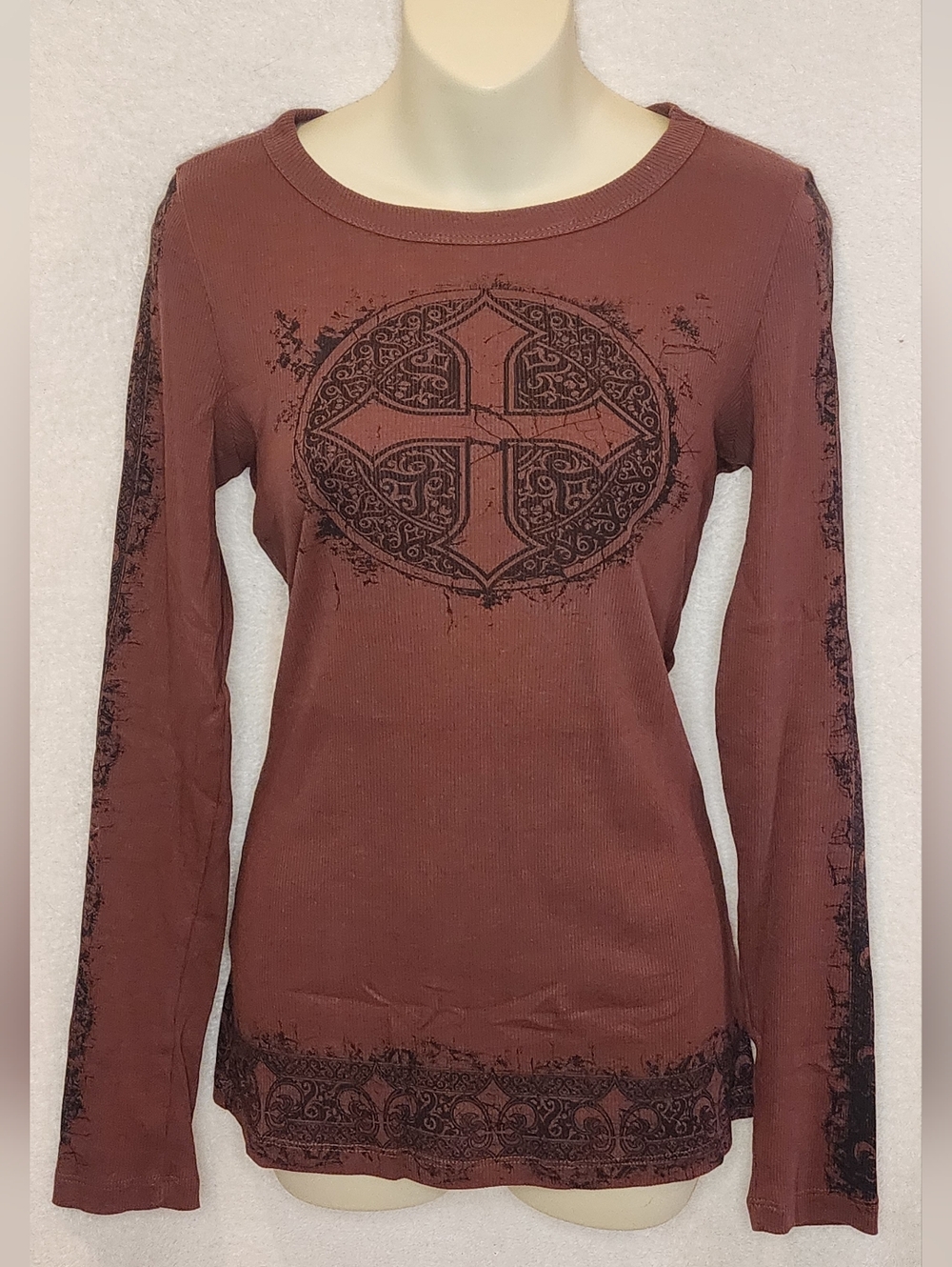 Vocal Long-Sleeve Graphic Thermal Top - Rust